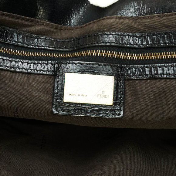 Auth Fendi Hand Bag Leather Black #25155F84 - Picture 8 of 13